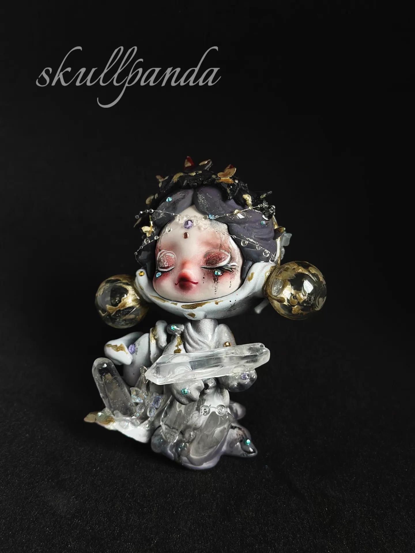 Skull Panda The Feast Begins Custom Figure | Handcrafted Repainted Collectible
