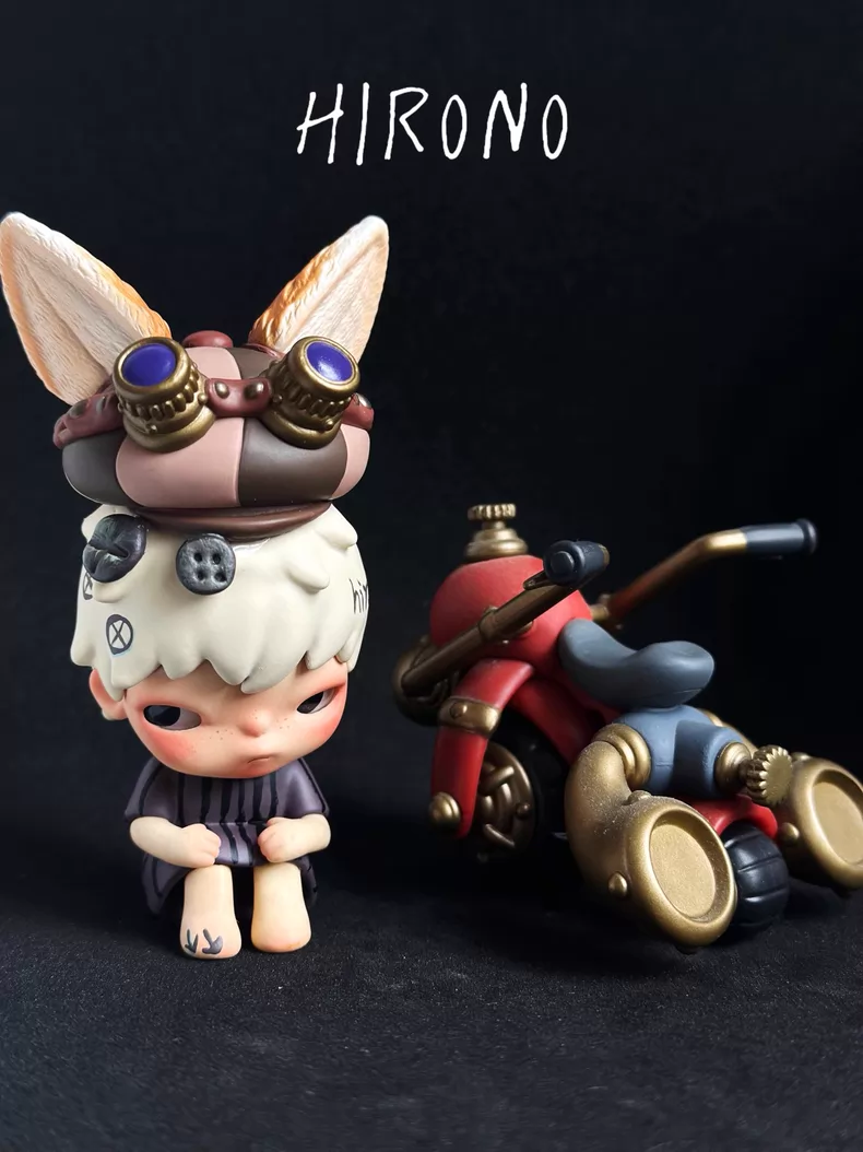 Themed Custom Hirono Figure | Handcrafted Repaint for POP MART Fans