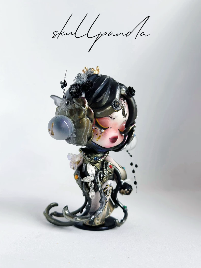 Skull Panda The Feast Begins Custom Figure | Handcrafted Repainted Collectible