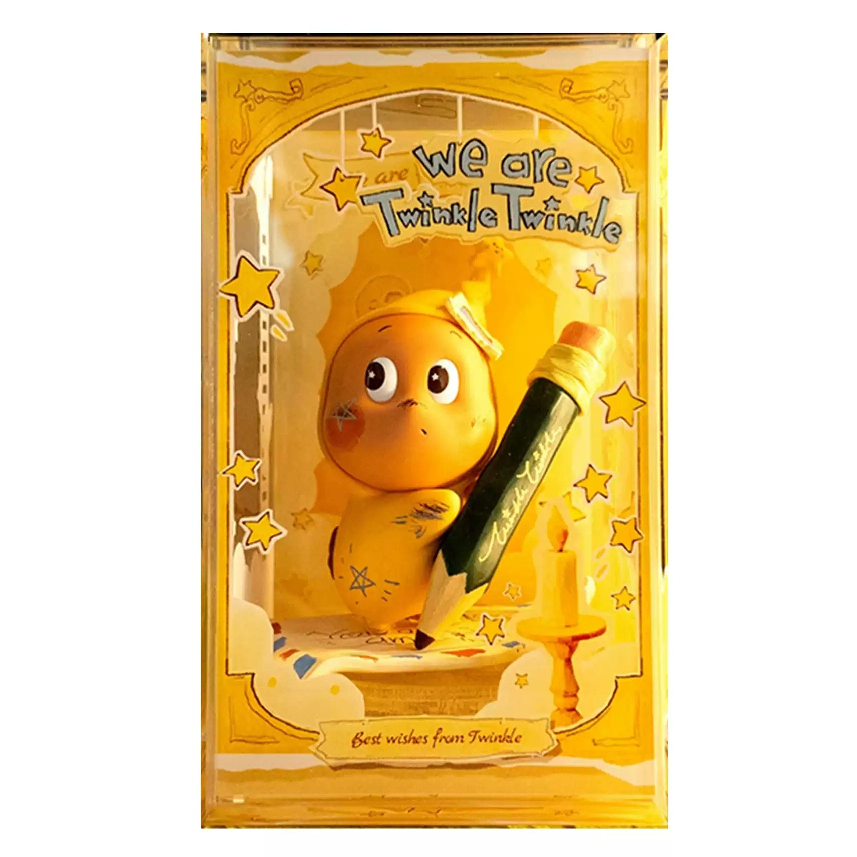 POP MART Twinkle Acrylic Display Case, 12x12x19cm Dustproof