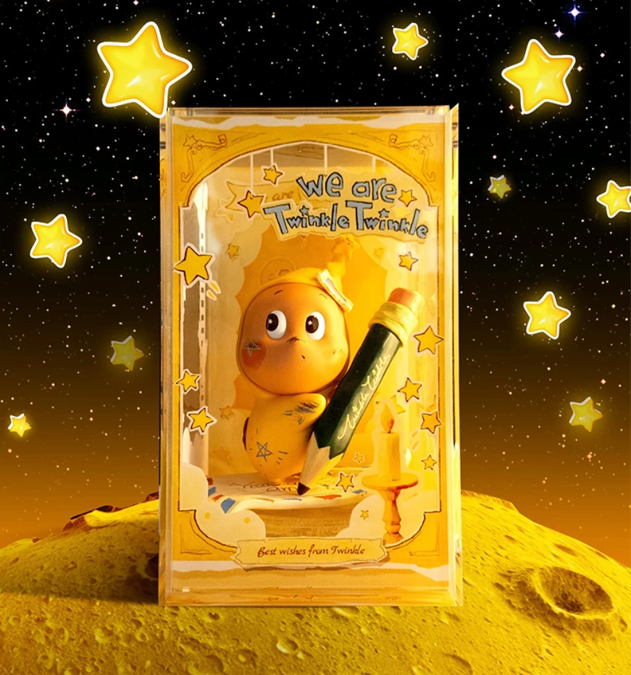 POP MART Twinkle Acrylic Display Case, 12x12x19cm Dustproof