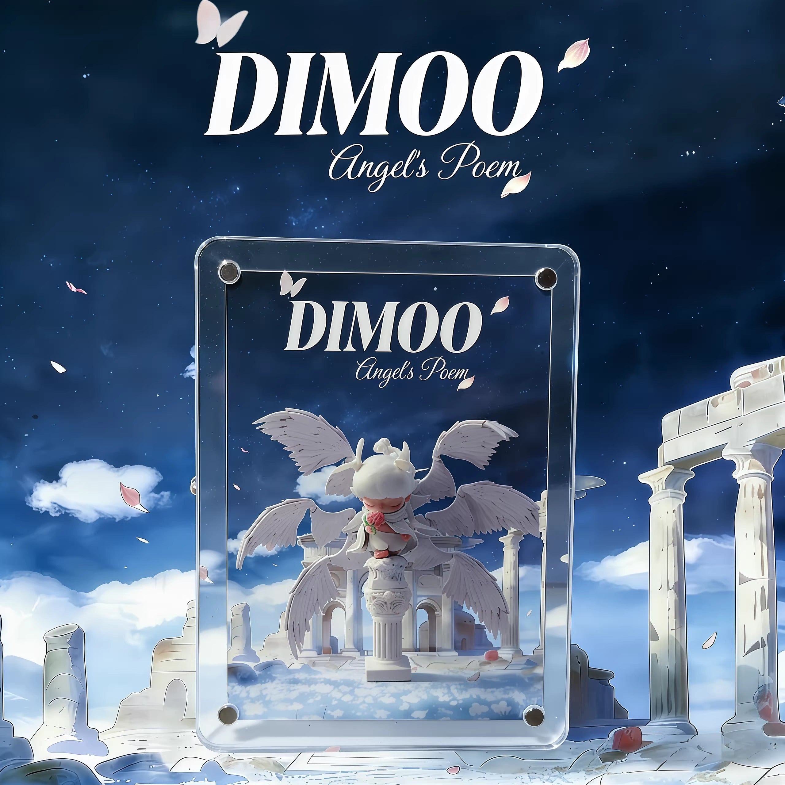 Handmade DIMOO Angel's Poem Six-Wing Angel Custom Figure |POP MART Rare Collectible