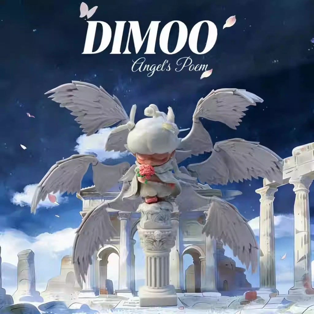Handmade DIMOO Angel's Poem Six-Wing Angel Custom Figure |POP MART Rare Collectible