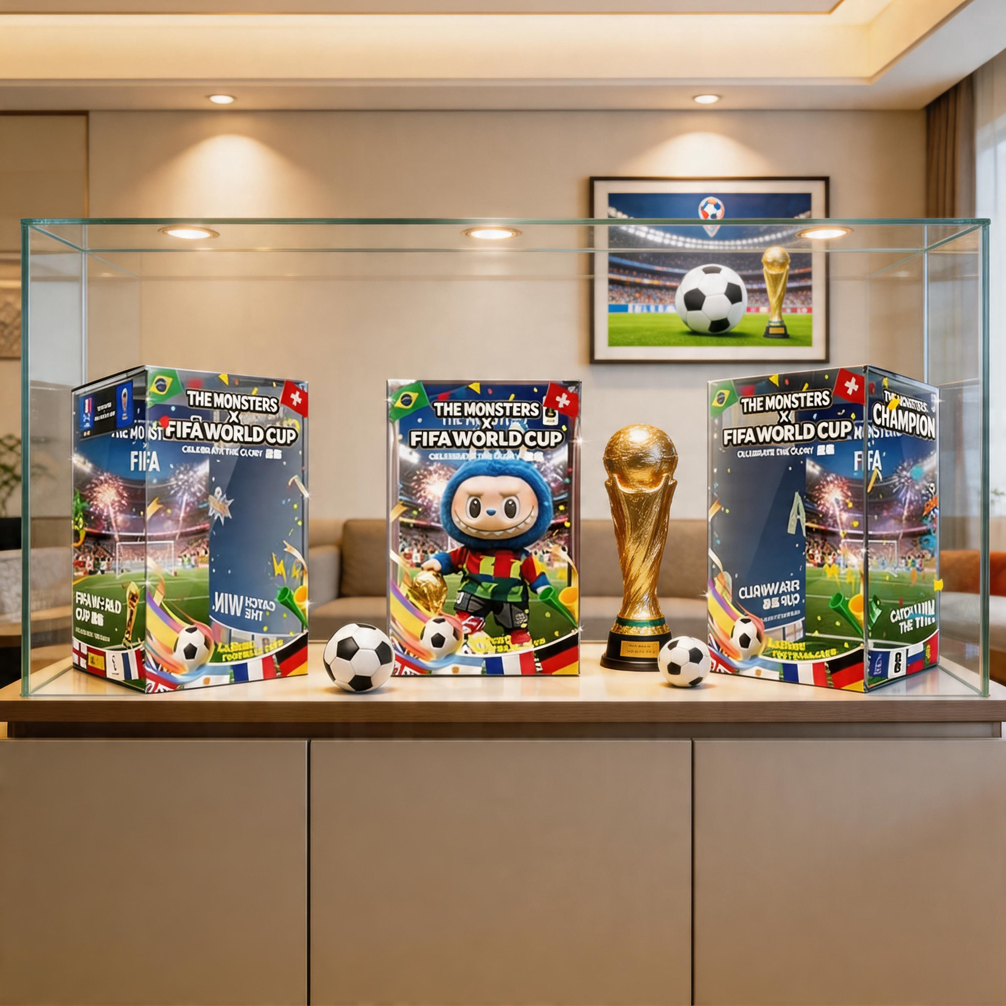 POP MART Labubu FIFA World Cup 2026 Acrylic Display Case | 22*27*40cm