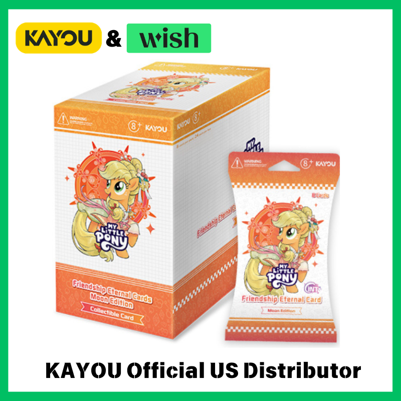 KAYOU Friendship Eternal My Little Pony Moon Edition Cards, English Series 1 Card Set, Display Box (24 Packs)