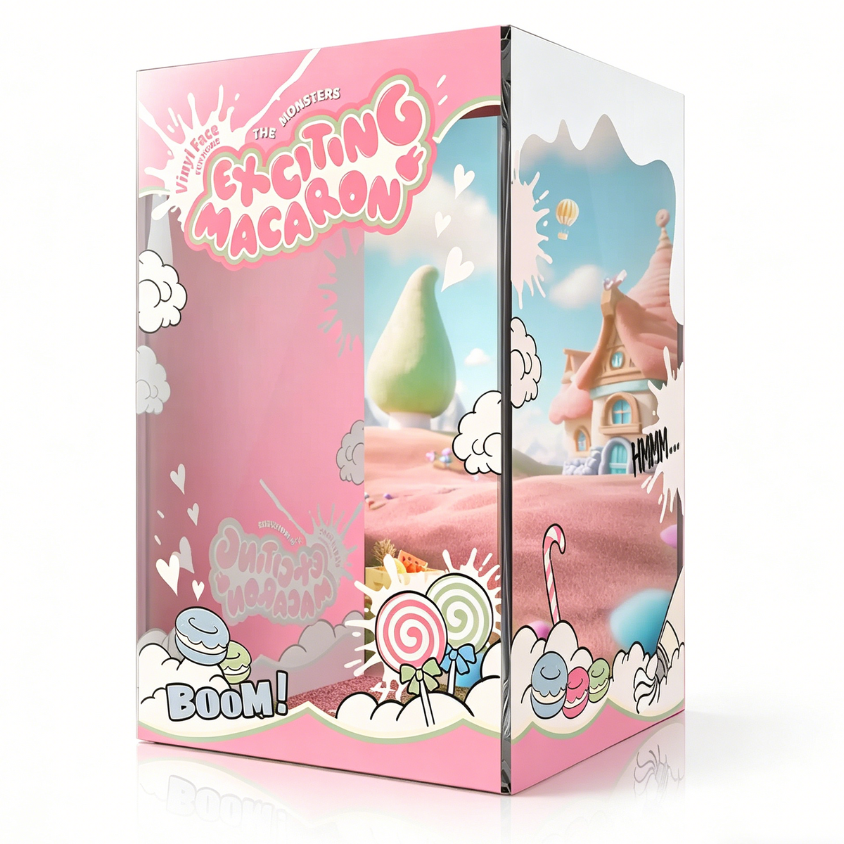 Acrylic Display Box Labubu Vinyl Face Funhome - Exciting Macaron, 12x12x19cm