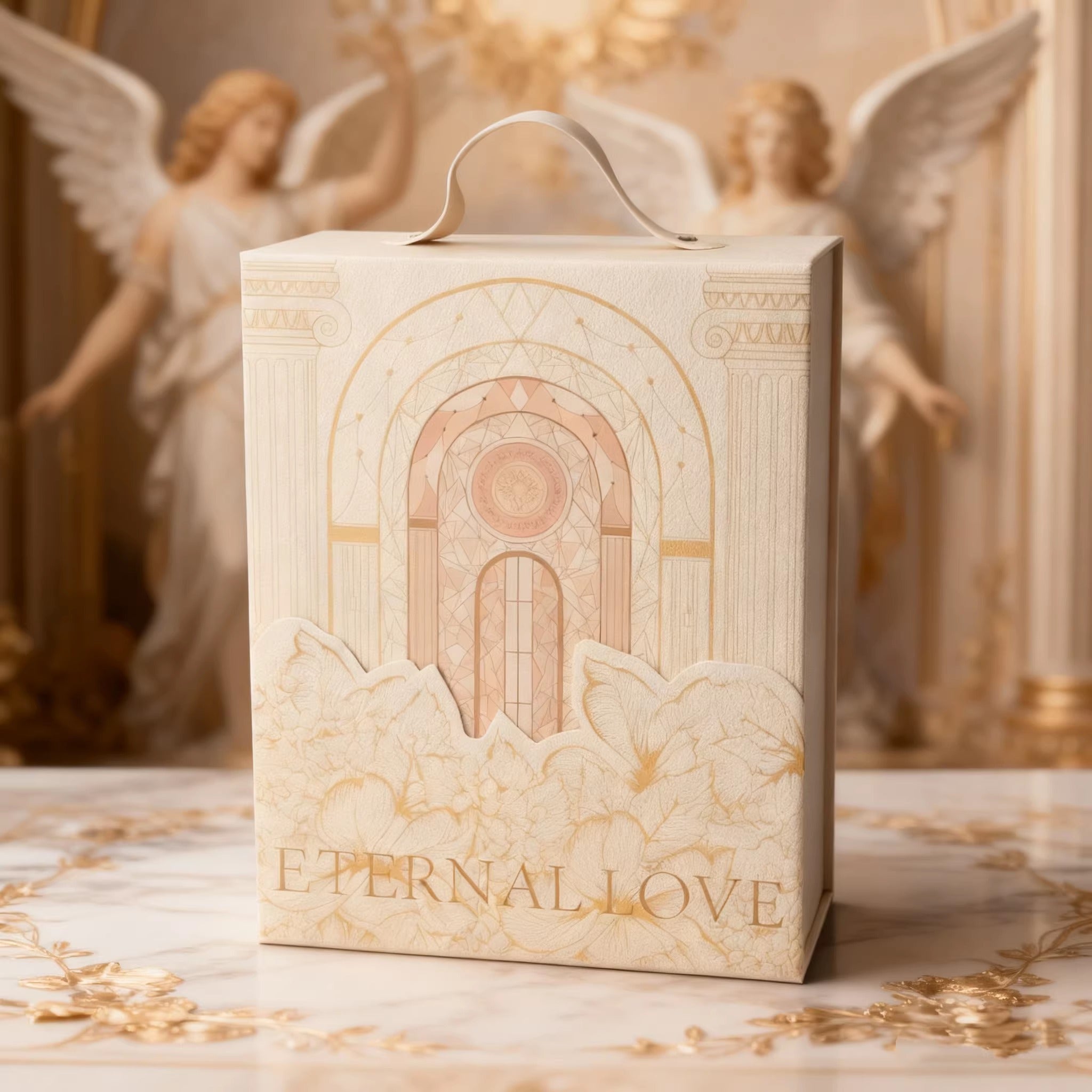 Handmade SKULLPANDA Eternal Love Pink Angel Custom Figure | POP MART Rare Collectible