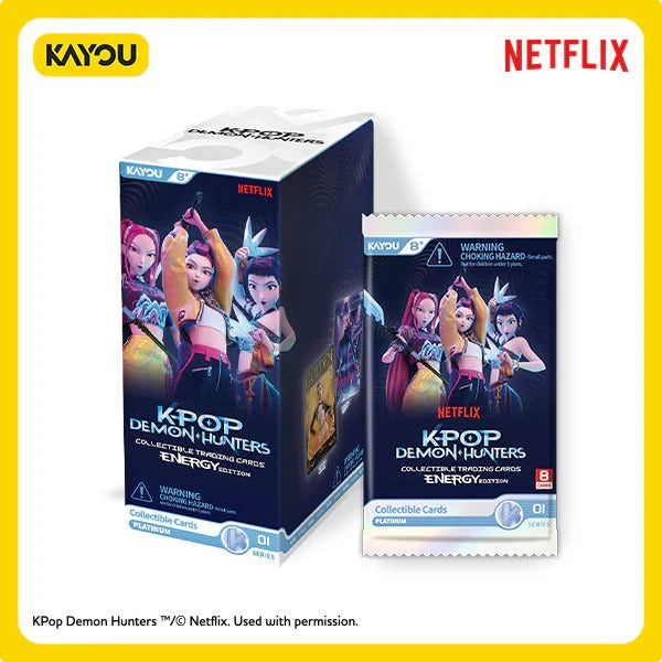KAYOU KPop Demon Hunters Trading Cards Energy(4-Boxes bundles)