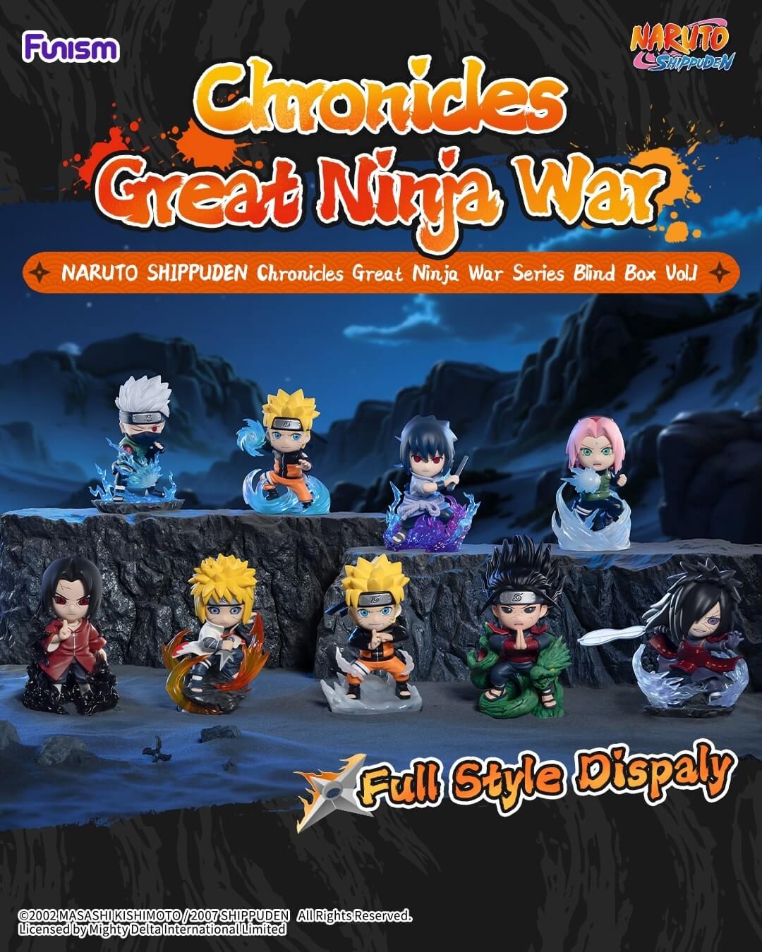 Funism Naruto Shippuden Mystery Blind Box English Version, Anime Collectible Action Figure