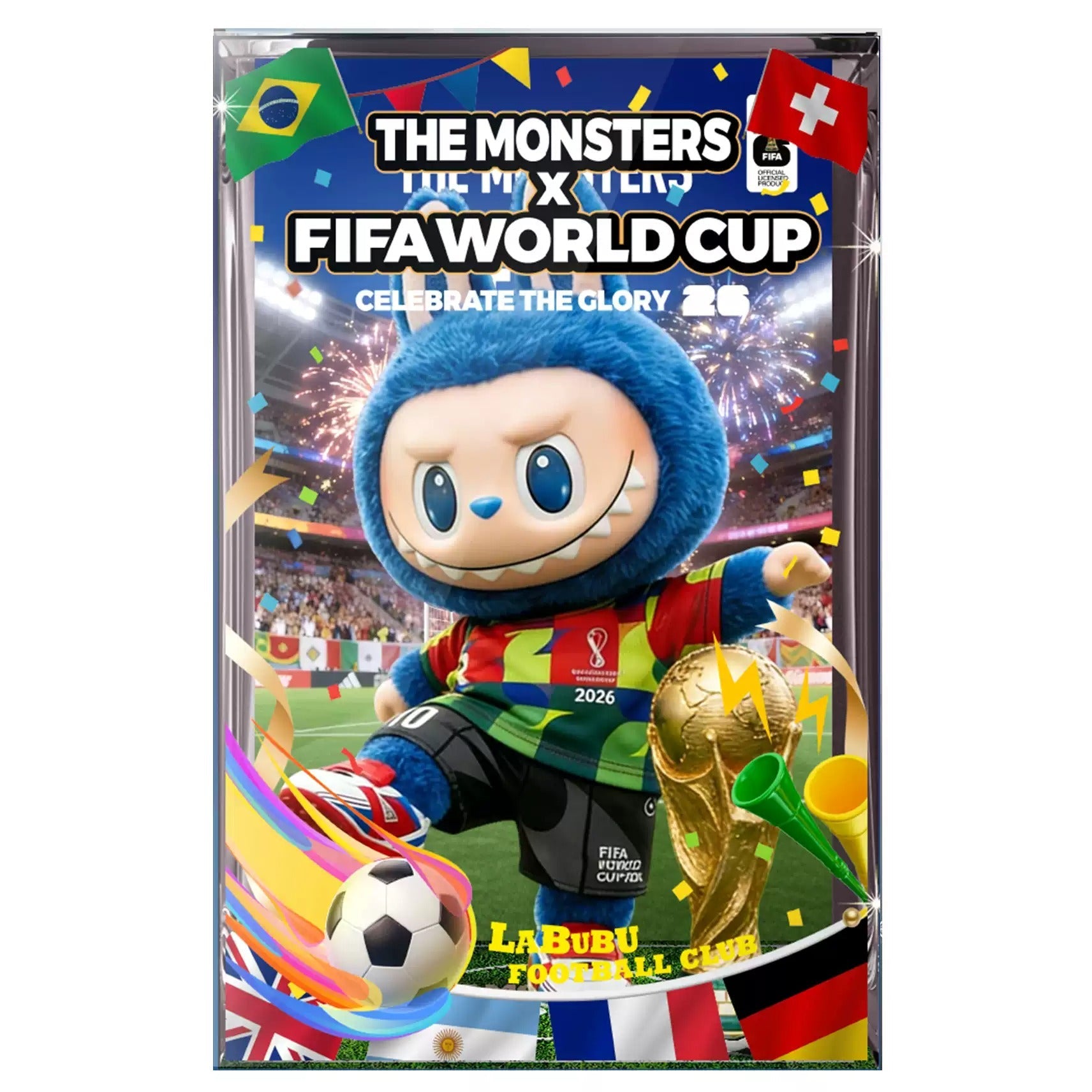 POP MART Labubu FIFA World Cup 2026 Acrylic Display Case | 22*27*40cm
